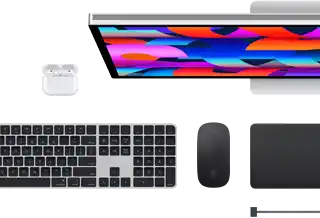 Mac Zubehör: AirPods, Studio Display, Magic Keyboard, Magic Mouse, Magic Trackpad, MagSafe Ladekabel